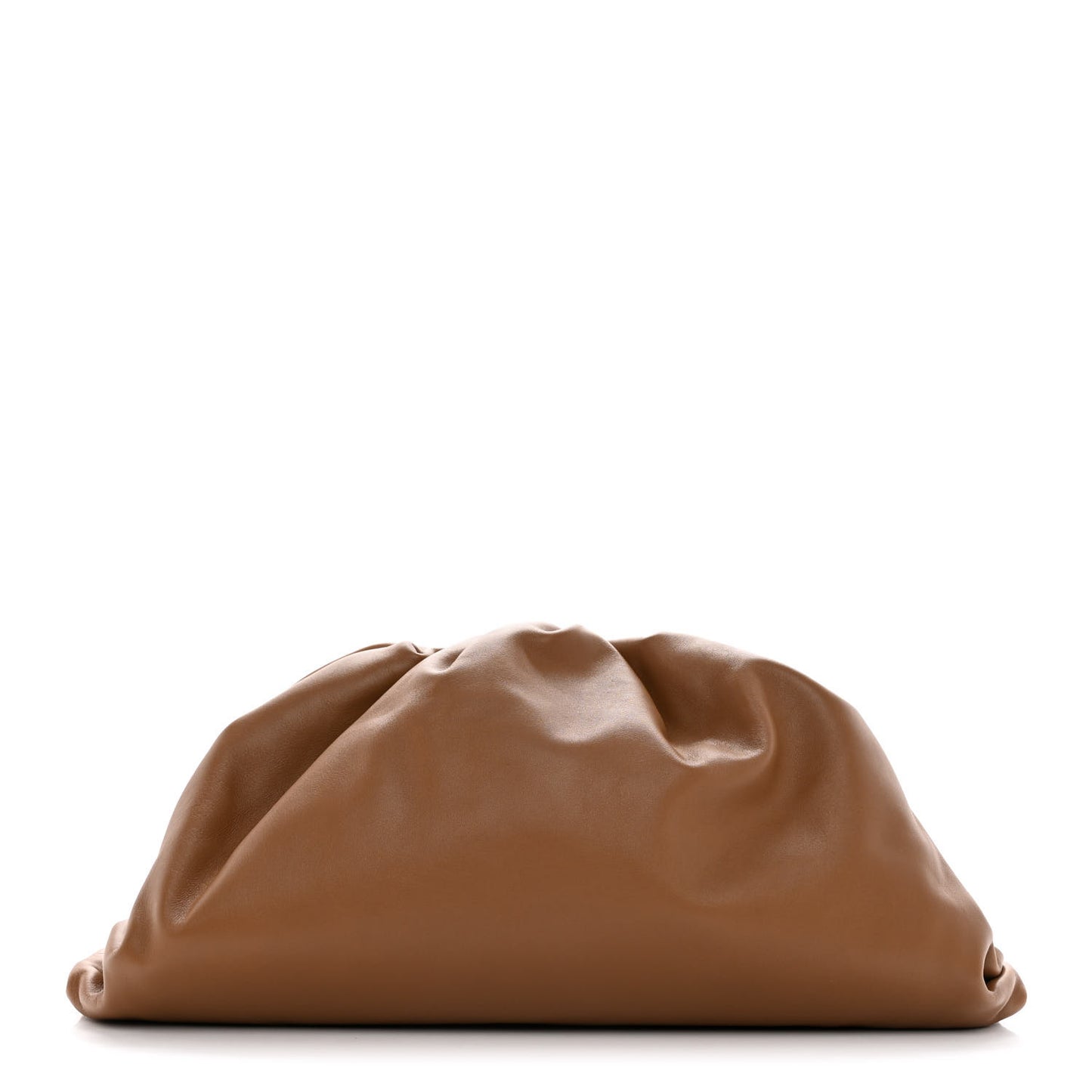 Smooth Butter Calf The Pouch Oversized Clutch Cammello