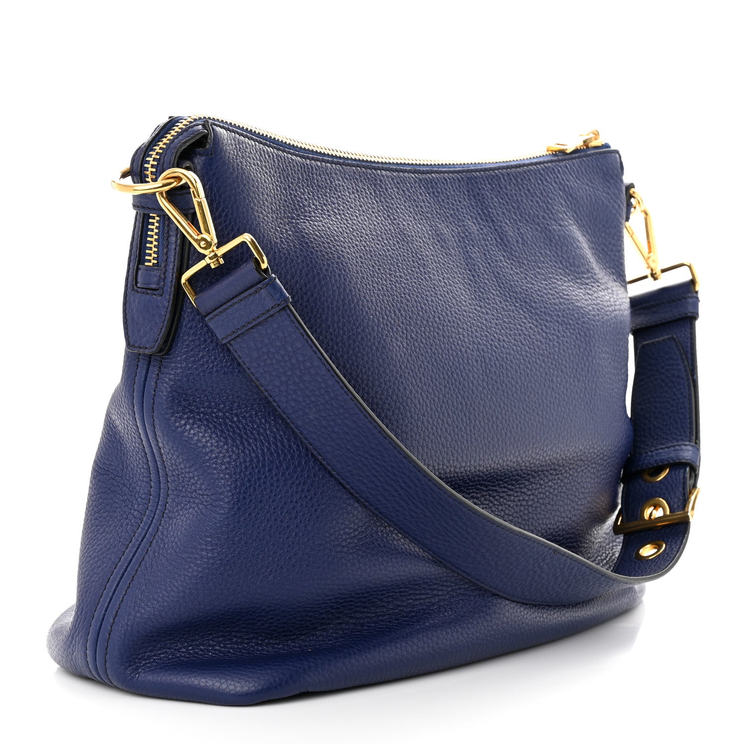 Prada Vitello Daino Hobo Bluette 3 of 12