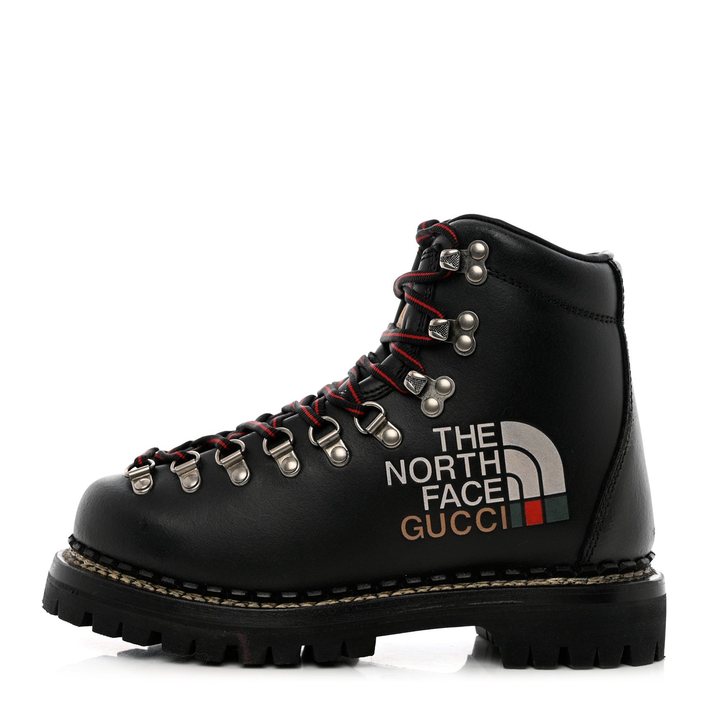 X THE NORTH FACE Calfskin Womens Hiking Ankle Boots 36 Black