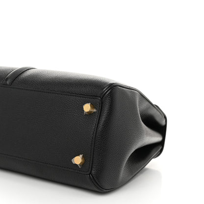 Celine Grained Calfskin Classique 16 Top Handle Bag Black 9 of 11