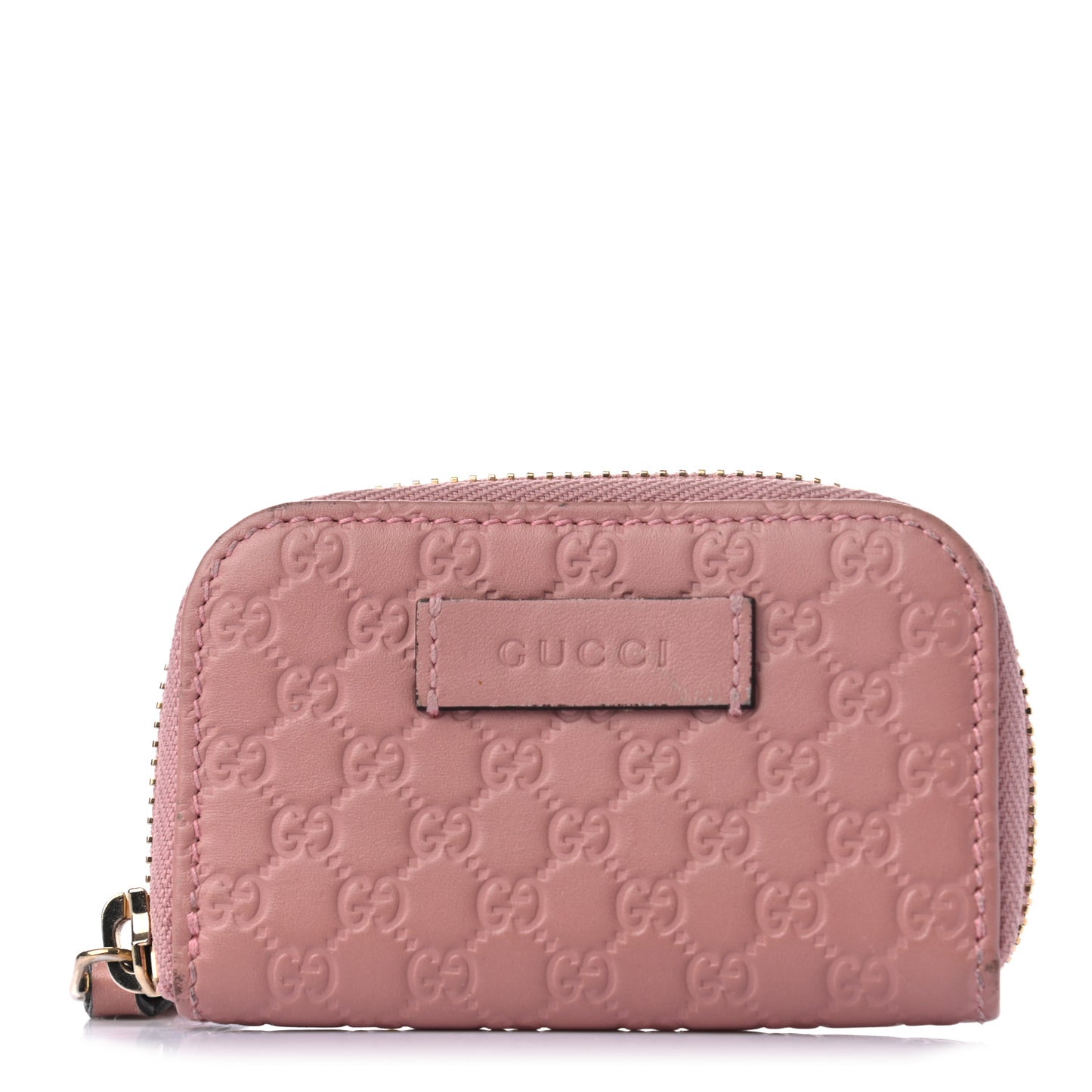Microguccissima Zip Around Card Case Soft Pink