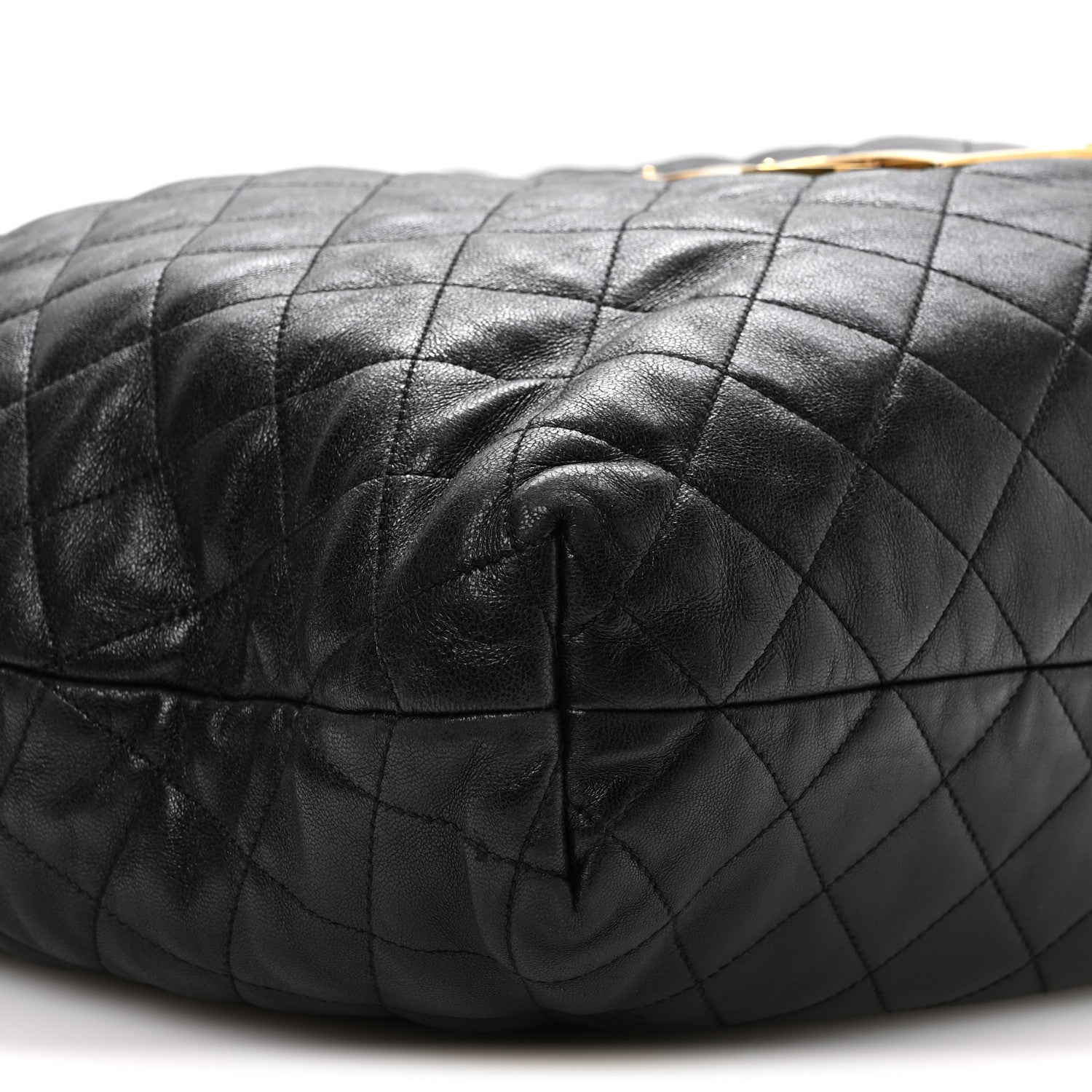 Saint Laurent Lambskin Quilted Maxi Icare Shopping Tote Black 10 of 11
