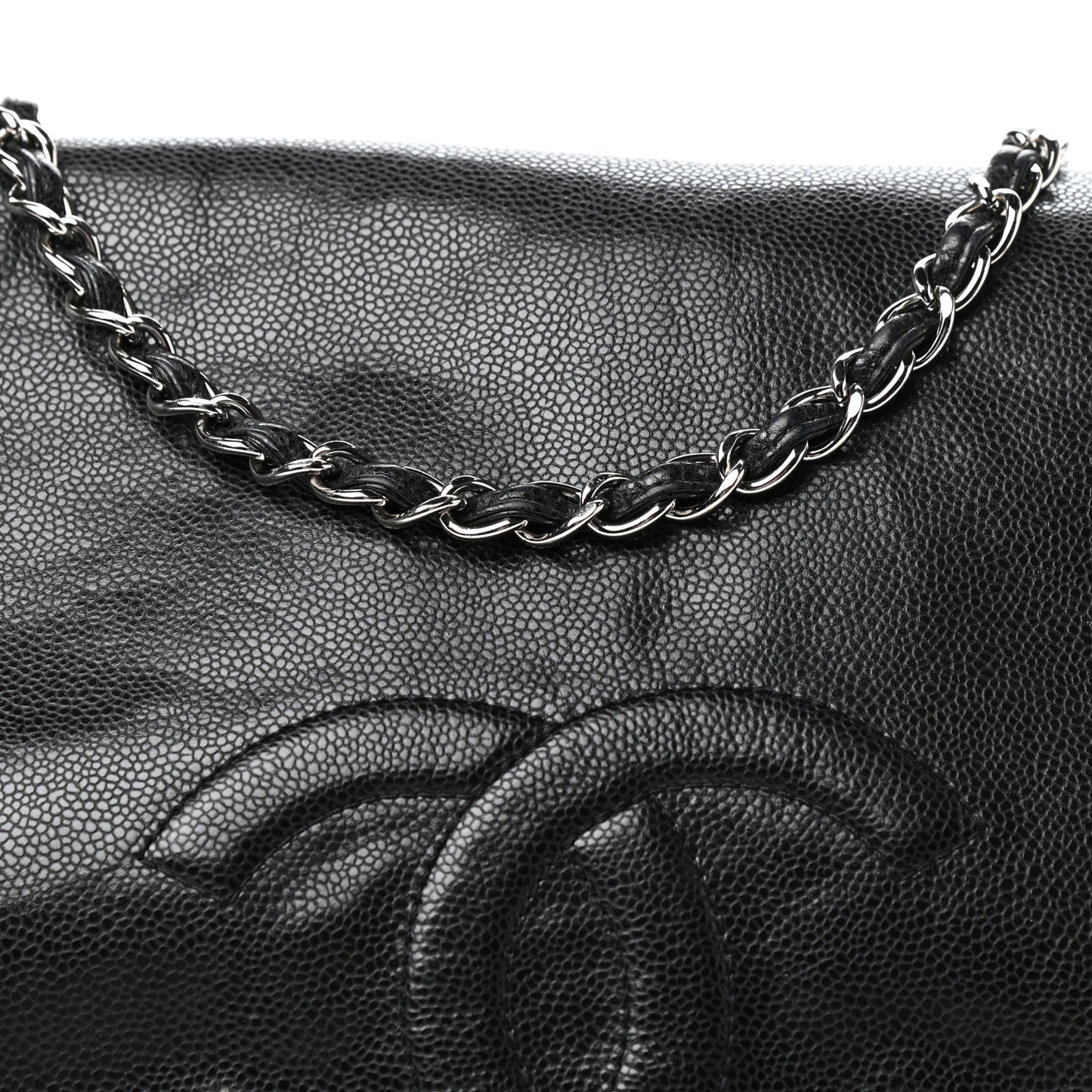 Caviar Timeless CC Accordion Flap Black