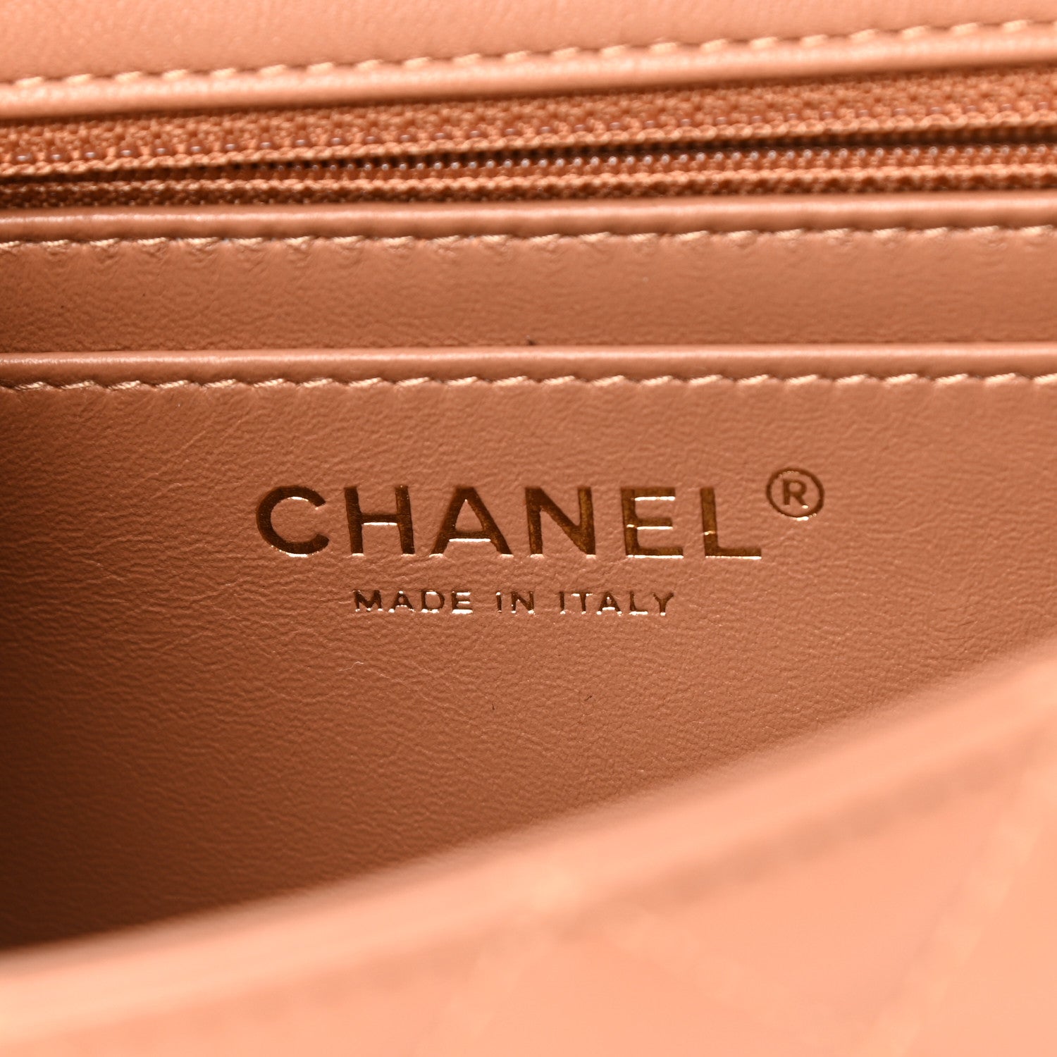 Chanel Lambskin Quilted Mini Rectangular Flap Brown 6 of 11