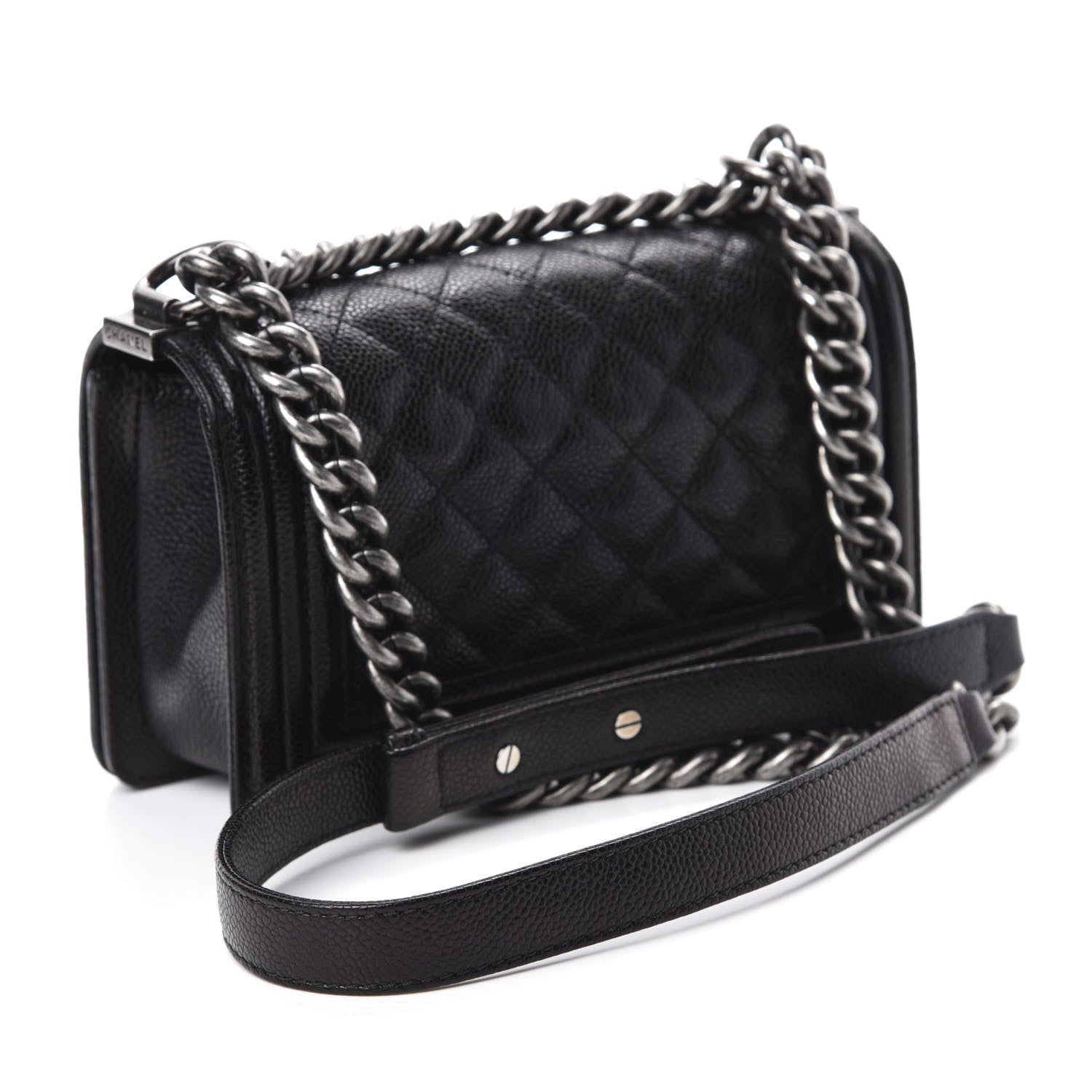 Chanel Caviar Quilted Small Boy Flap Black 3 of 10