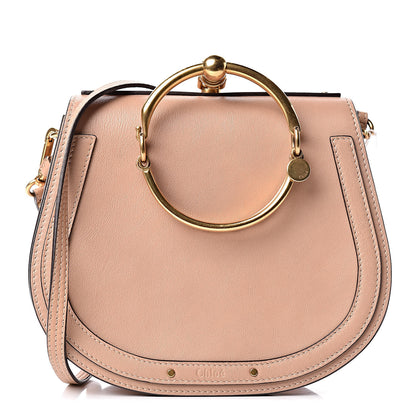 Chloe Calfskin Suede Medium Nile Bracelet Bag Biscotti Beige 1 of 9