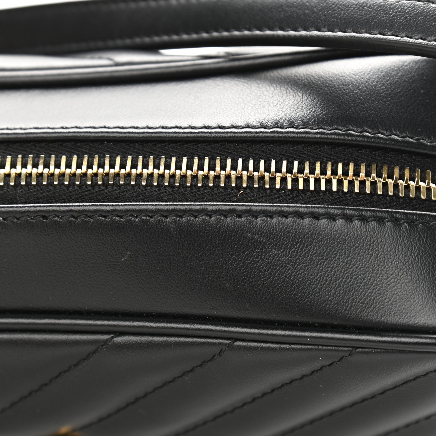 Calfskin Matelasse Monogram Lou Camera Bag Black