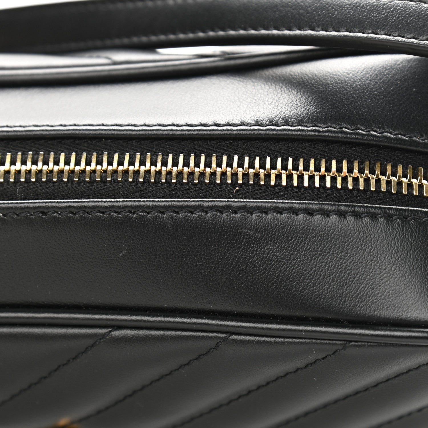 Saint Laurent Calfskin Matelasse Monogram Lou Camera Bag Black 11 of 11