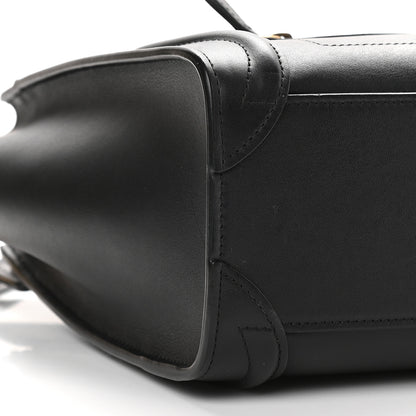 Celine Smooth Calfskin Nano Luggage Black 7 of 8