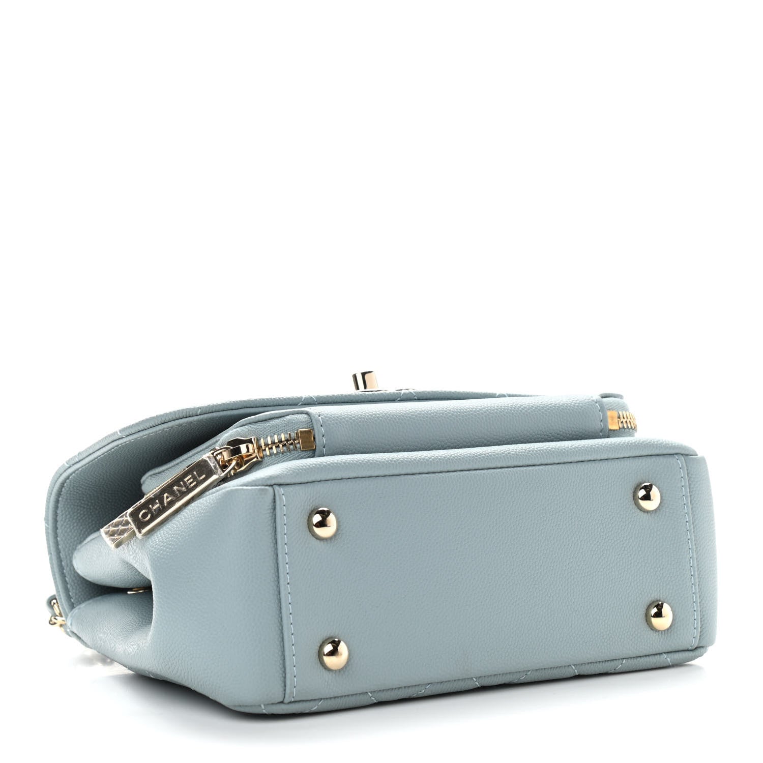 Chanel Caviar Quilted Small Business Affinity Flap Light Blue 4 of 11