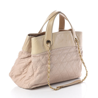 Chanel Iridescent Calfskin Large In the Mix Tote Beige 3 of 10