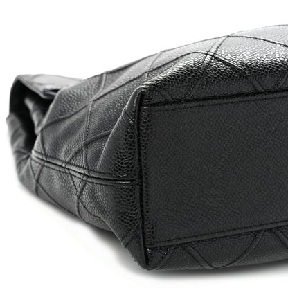 Chanel Caviar Diamond Quilted Flap Shoulder Bag Black 9 of 10