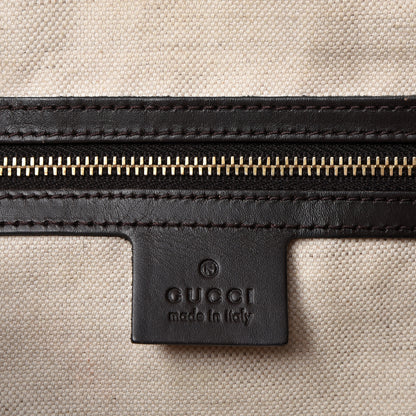 Gucci Monogram Vintage Web Medium Boston Dark Brown 6 of 12