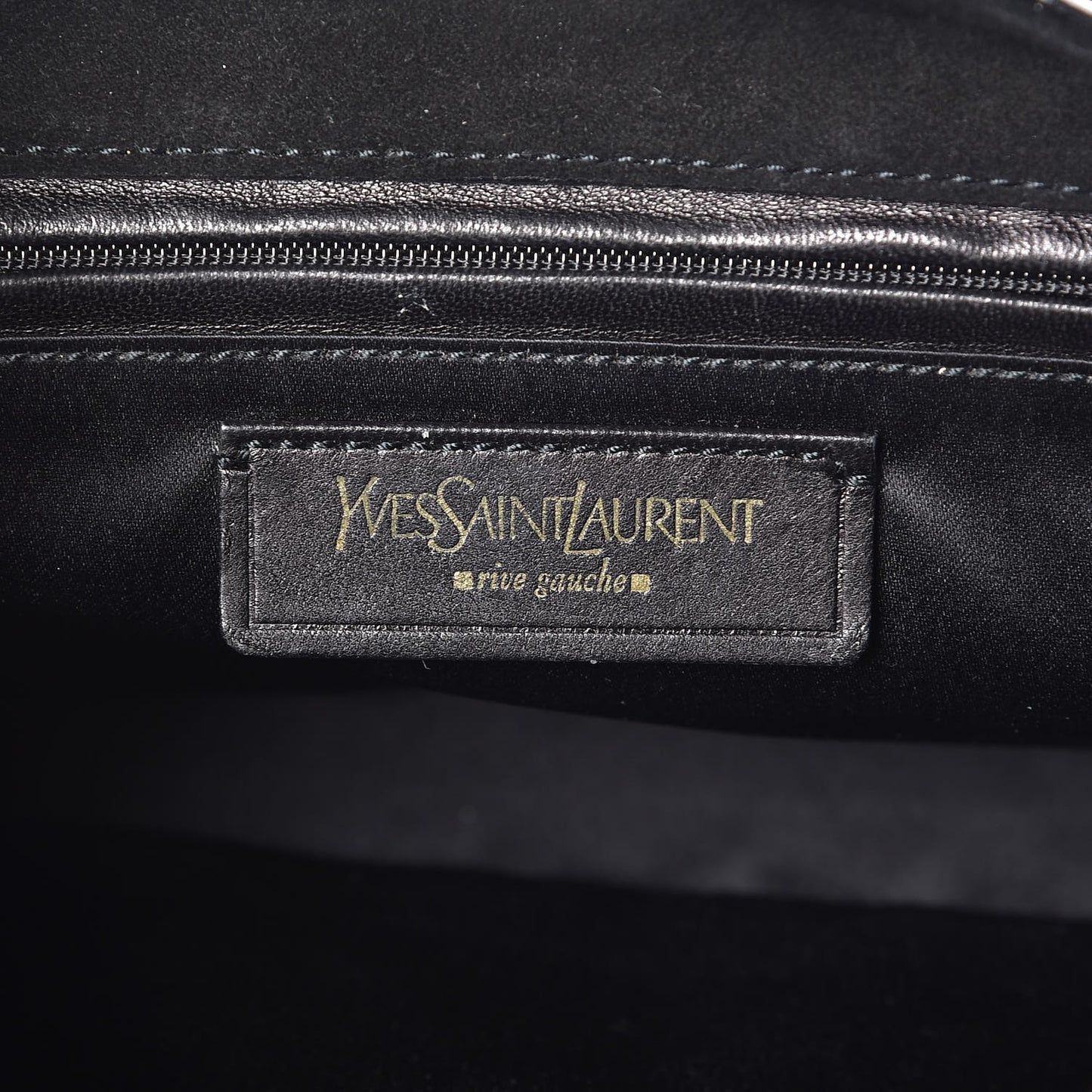 Textured Patent Corset Chain Shoulder Bag Black