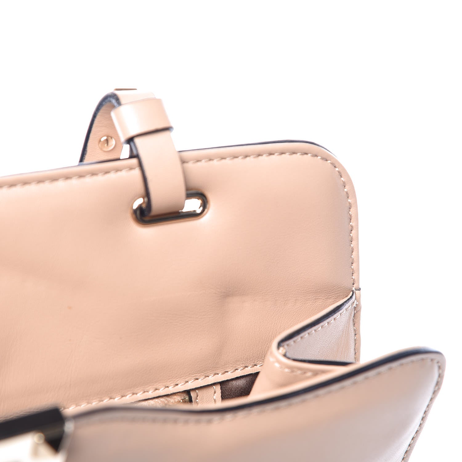 Valentino Garavani Vitello Rockstud Shoulder Satchel Poudre 11 of 12