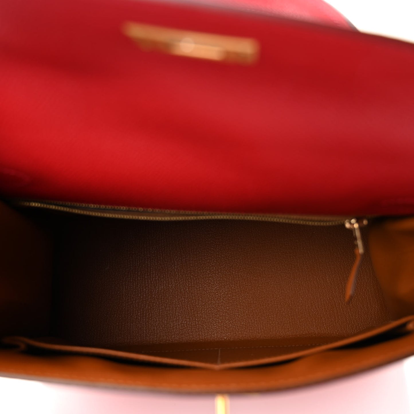 Epsom Horseshoe Kelly Sellier 28 Rouge Casaque Abricot