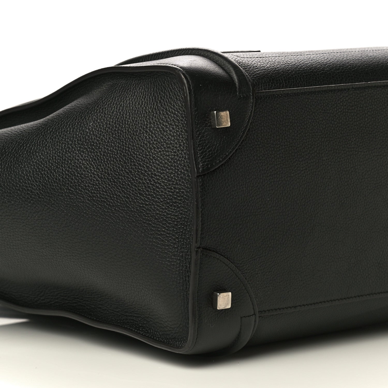 Celine Drummed Calfskin Mini Luggage Black 8 of 14