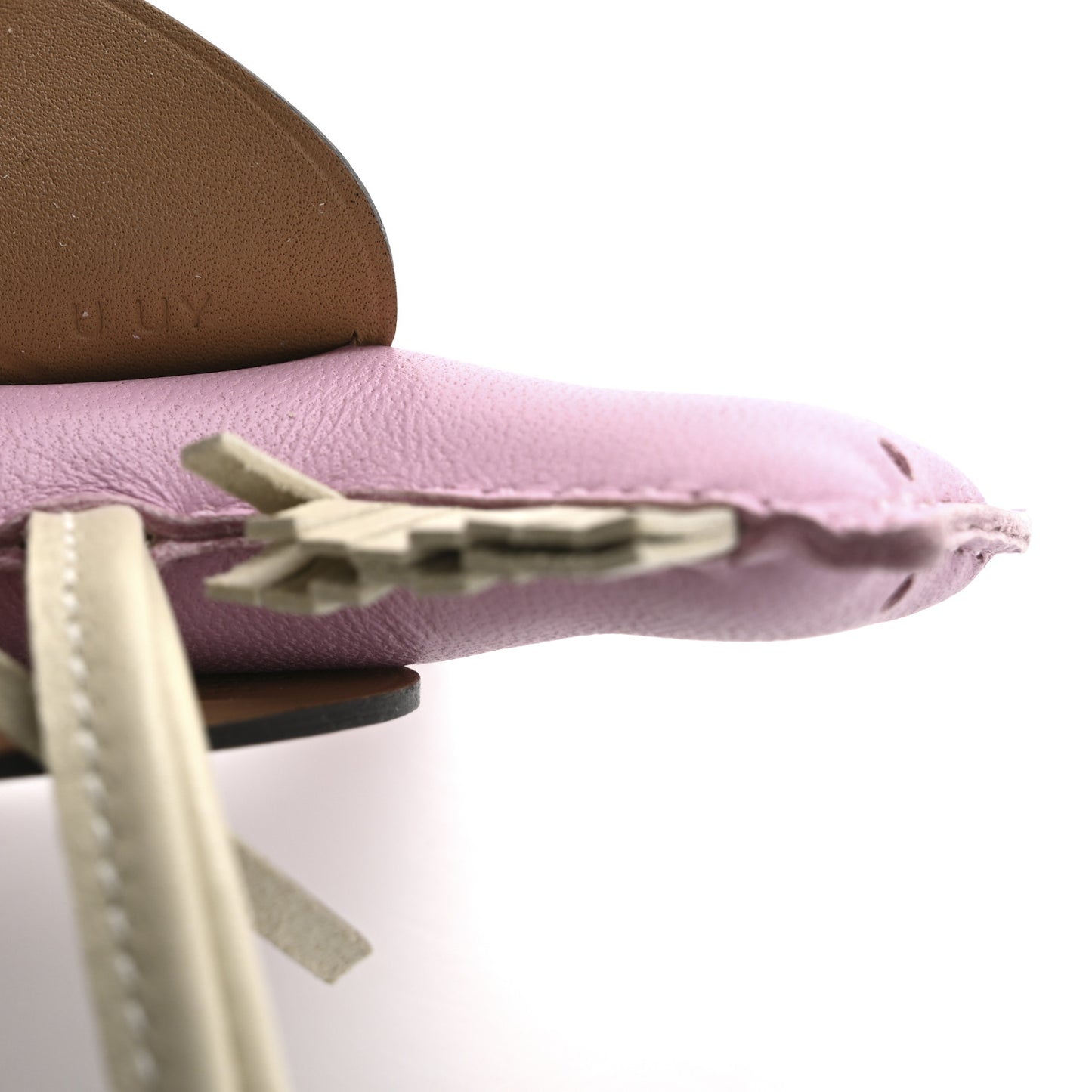 Milo Lambskin Grigri Rodeo Pegase Horse Bag Charm PM Mauve Sylvestre Craie Chai