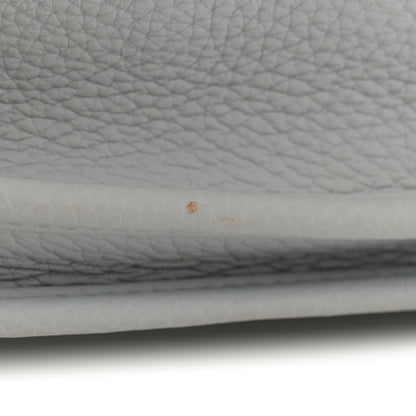 Hermes Taurillon Clemence Evelyne III PM Bleu Pale 13 of 13