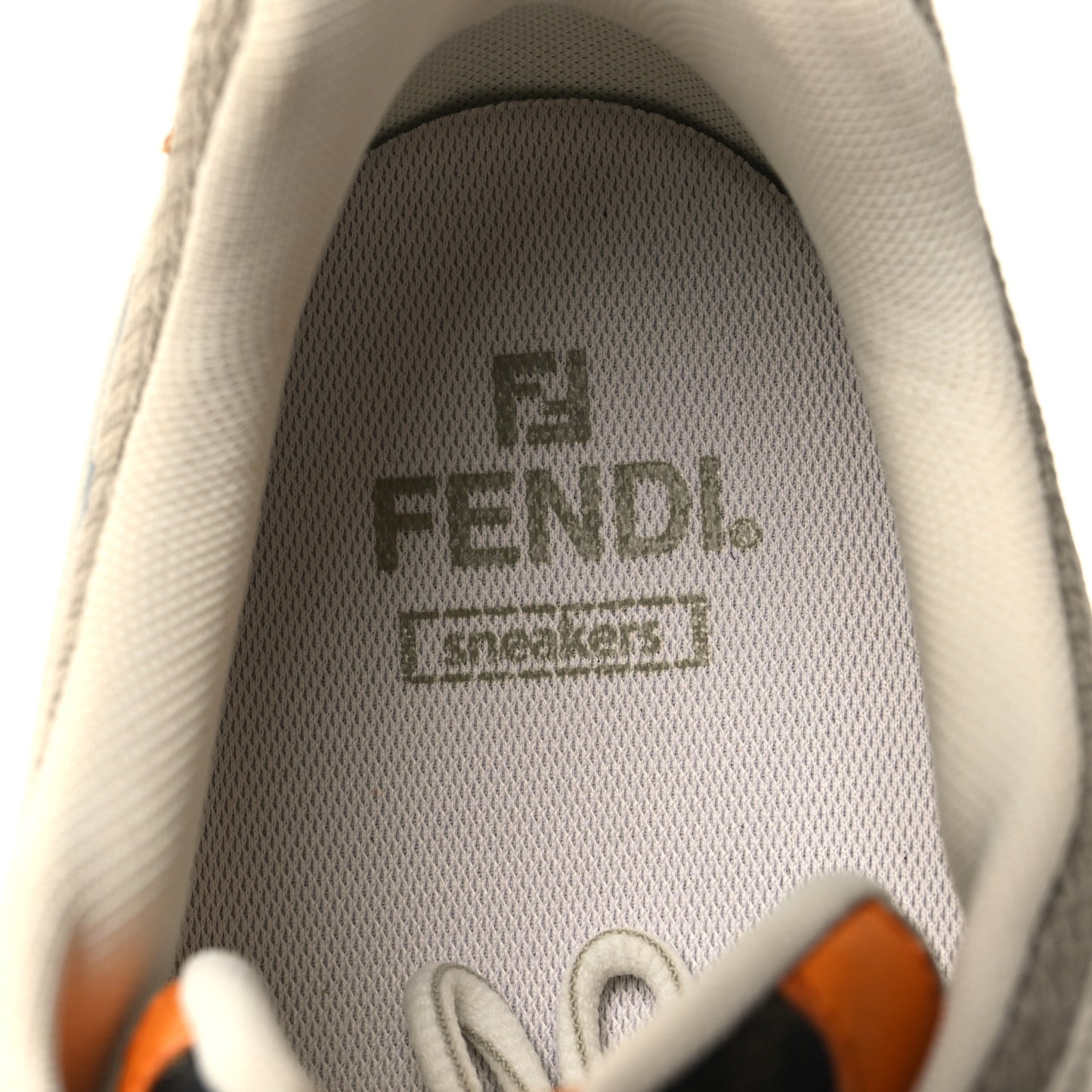Nubuck Mesh Vitello FF Mens Faster Sneakers 12 Clementine Ghiaccio Beige
