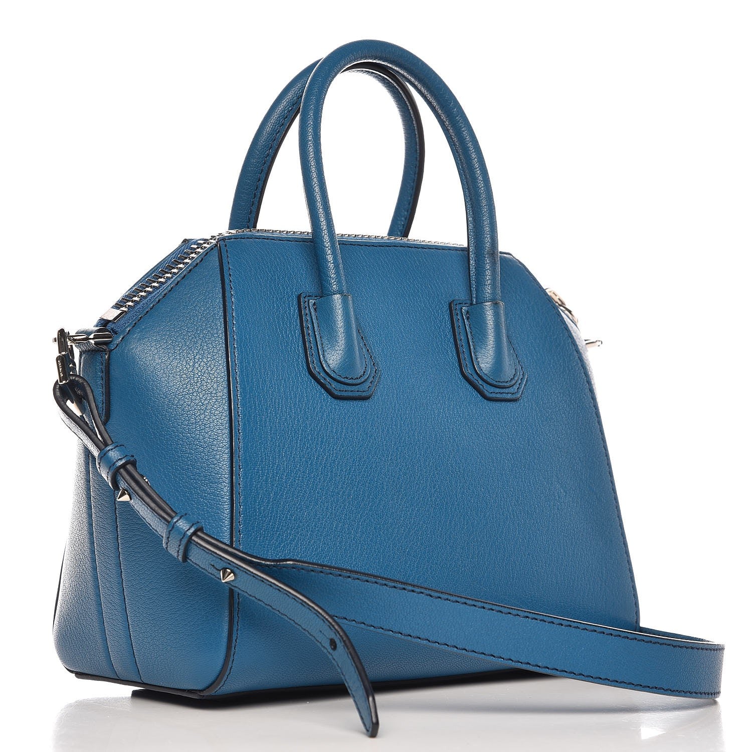 Givenchy Sugar Goatskin Mini Antigona Electric Blue 3 of 10