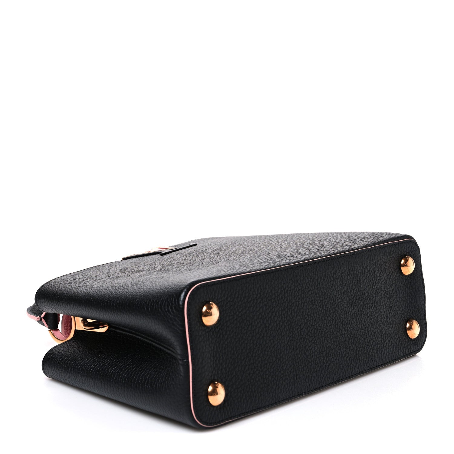Louis Vuitton Taurillon Capucines BB Black Pink 4 of 9