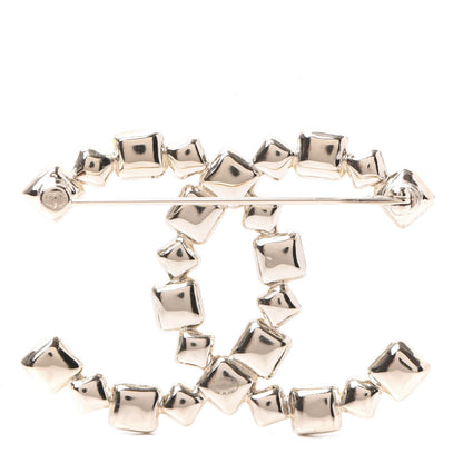 Chanel Baguette Crystal CC Brooch Gold 3 of 5