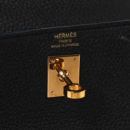 Hermes Togo Kelly Retourne 25 Black 6 of 16