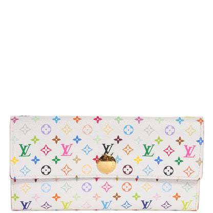 Louis Vuitton Monogram Multicolor Sarah Wallet White 1 of 7