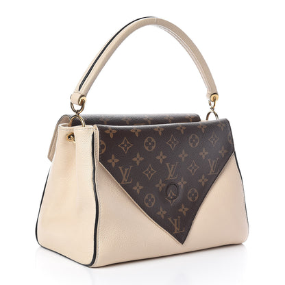 Louis Vuitton Grained Calfskin Monogram Double V Creme 5 of 13