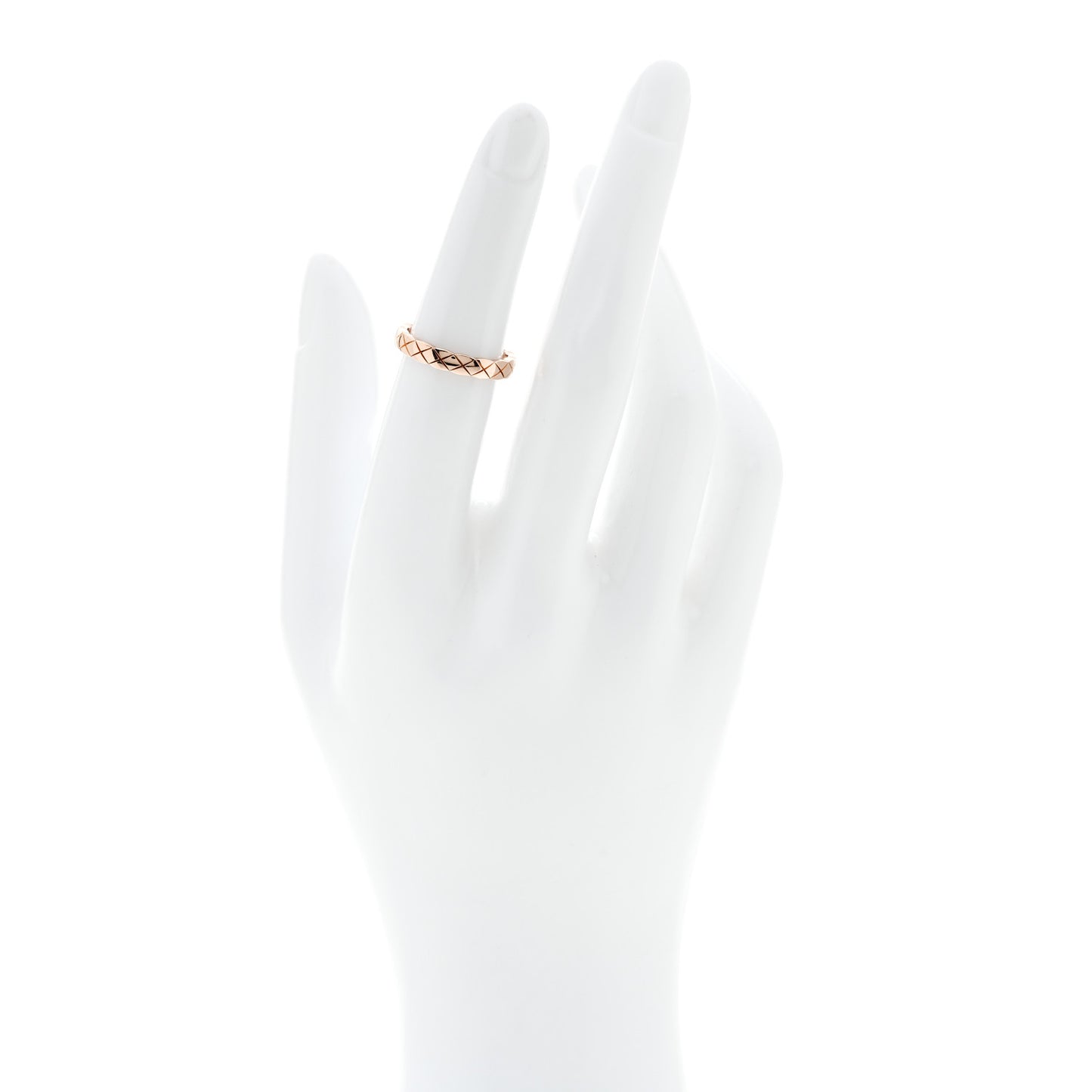 18K Beige Gold Mini Coco Crush Ring 50 5.25