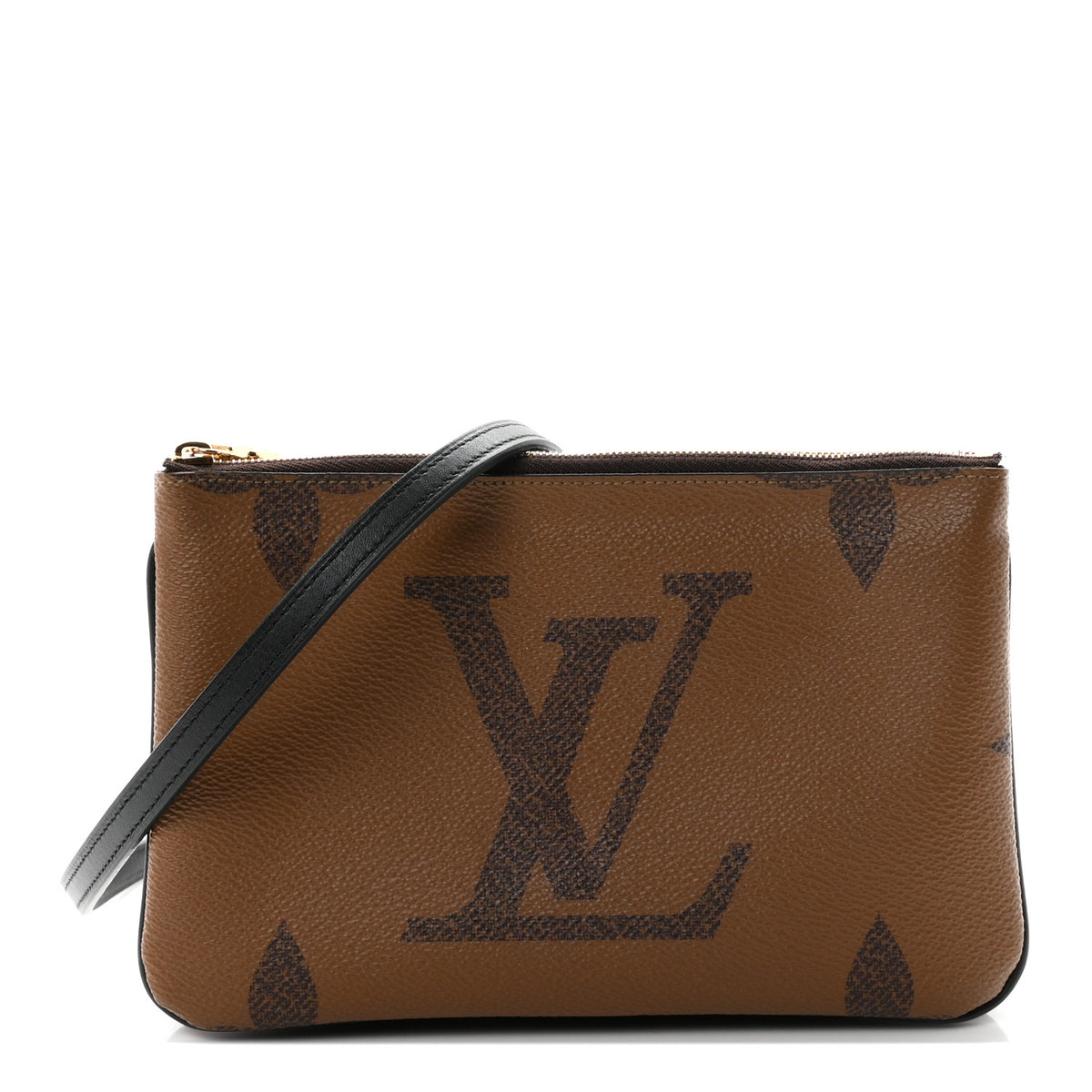 Reverse Monogram Giant Double Zip Pochette