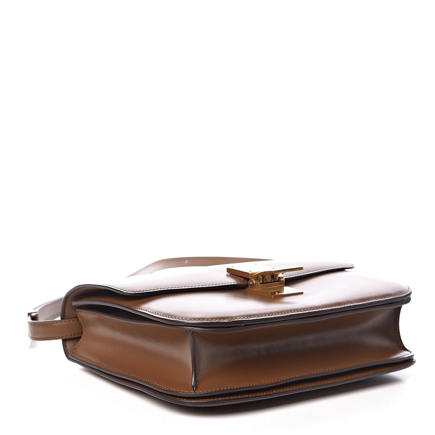 Box Calfskin Medium Classic Box Flap Bag Camel