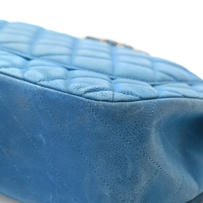 Chanel Iridescent Caviar Quilted Jumbo Double Flap Blue 12 of 21