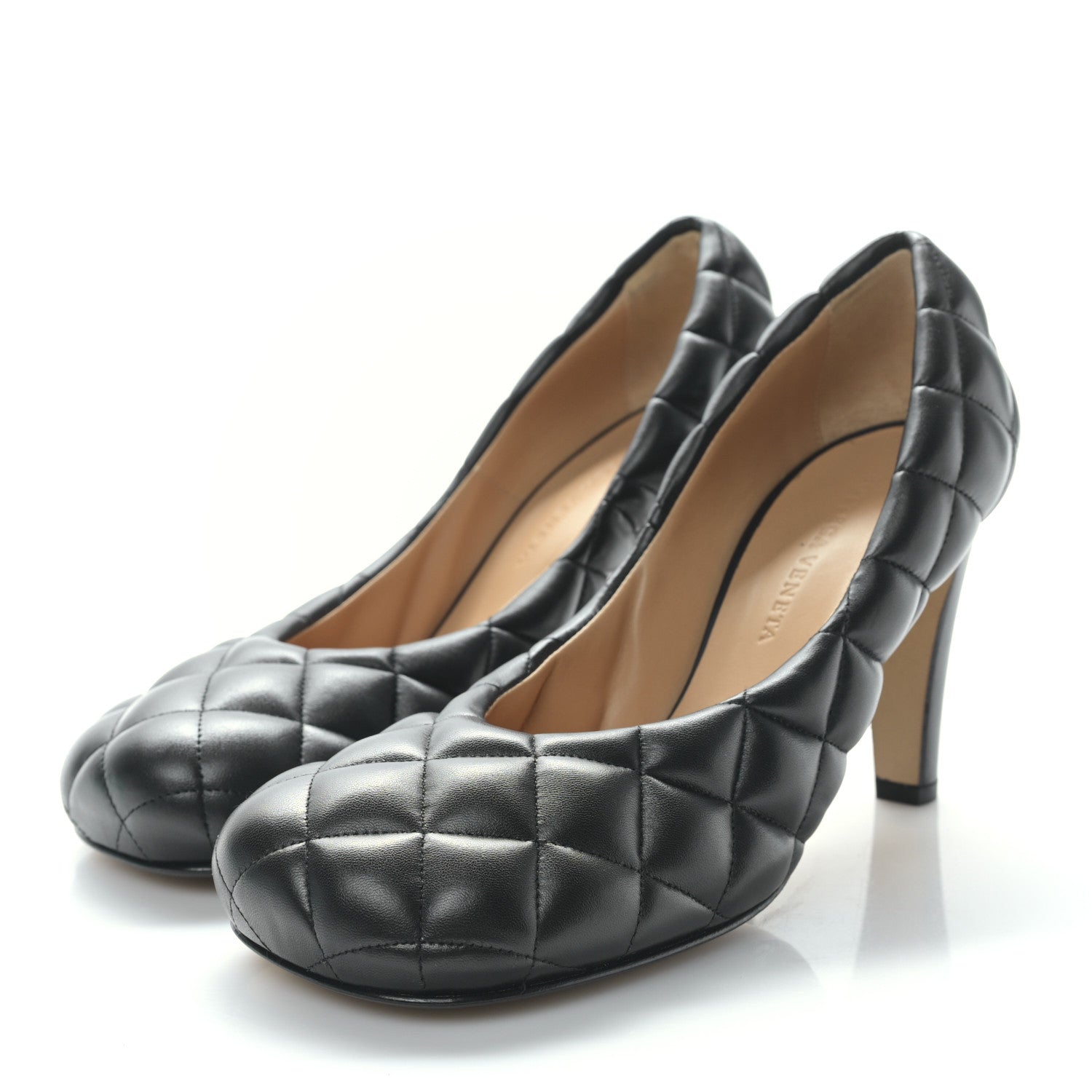 Bottega Veneta Nappa Matelasse Padded Dream Pumps 38 Black 3 of 7