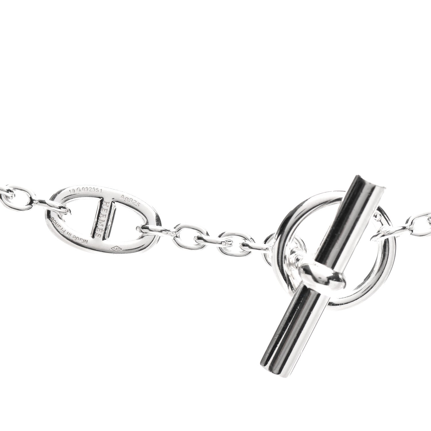 Hermes Sterling Silver Farandole Necklace 160 4 of 5
