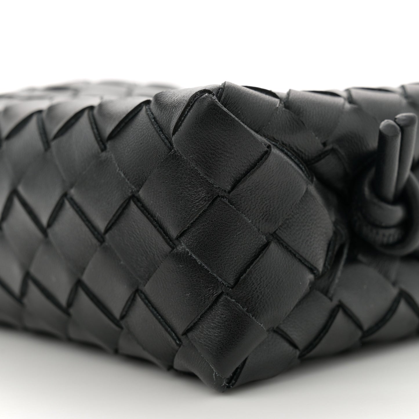 Nappa Intrecciato Mini Loop Camera Bag Black