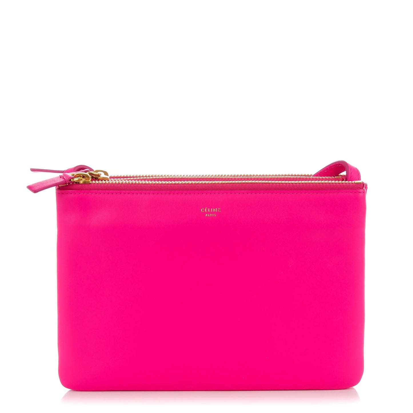 Lambskin Small Trio Crossbody Bag Fuchsia