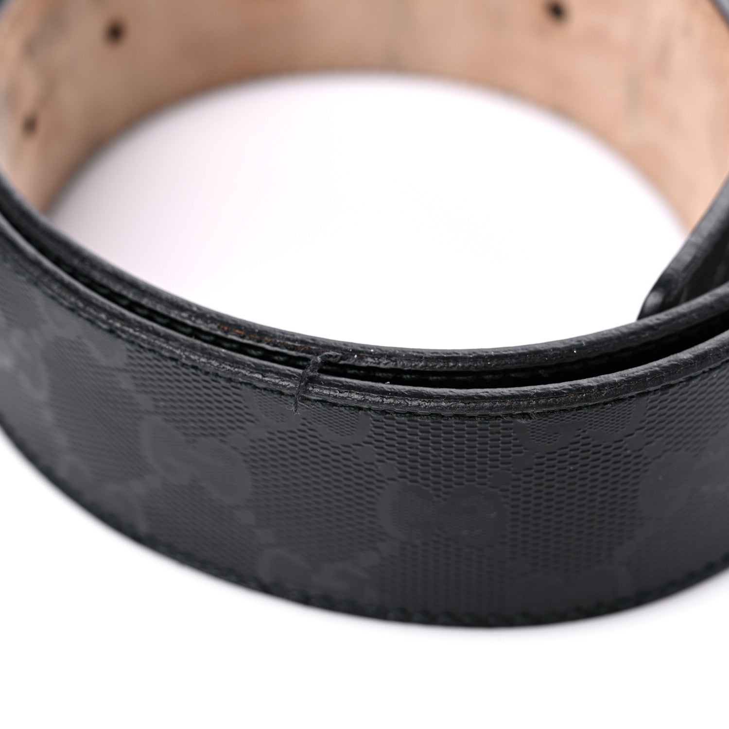 Gucci Imprime Monogram Interlocking G Belt 90 36 Black 8 of 8
