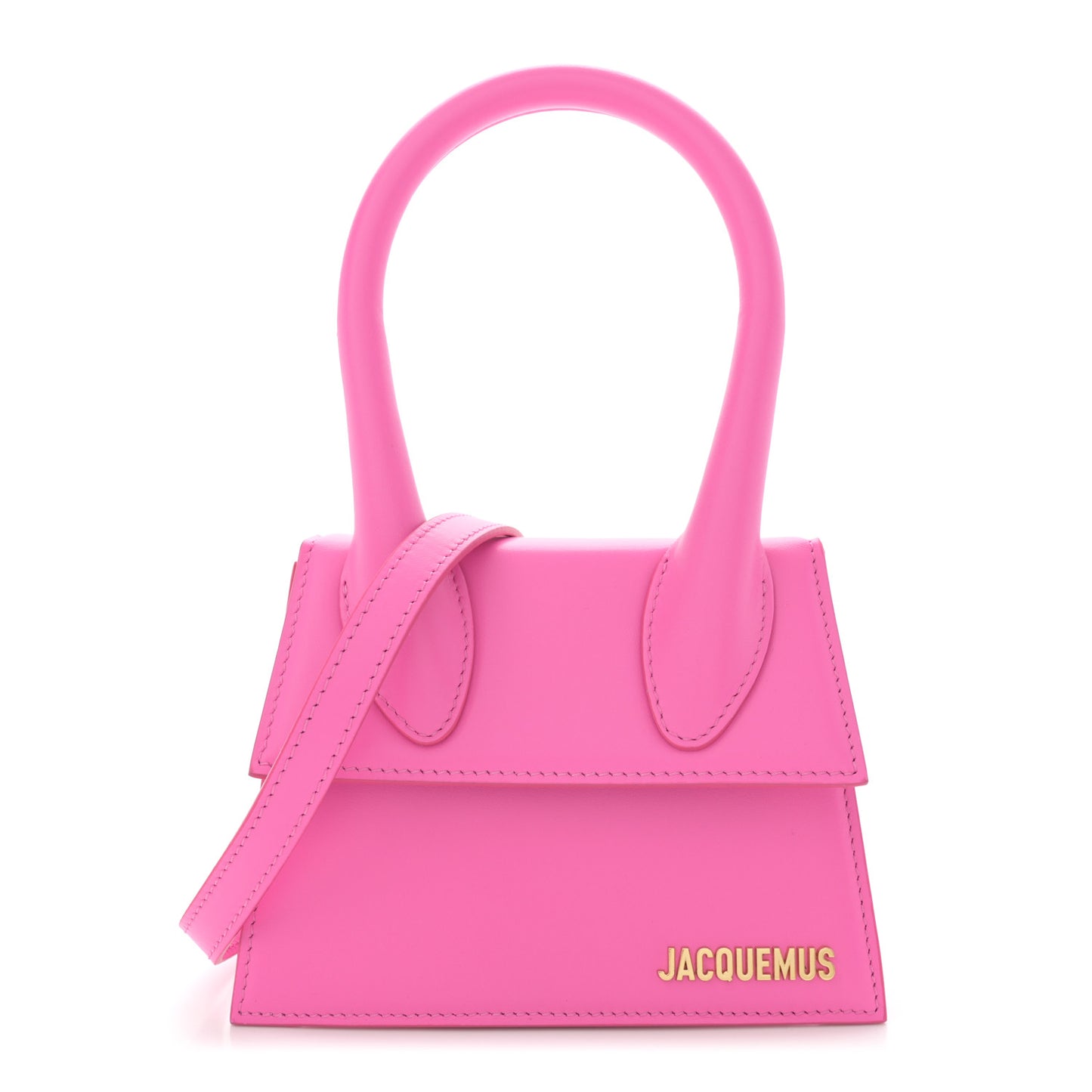 Smooth Calfskin Le Chiquito Moyen Neon Pink