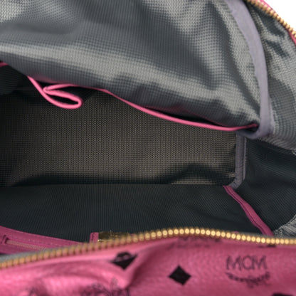MCM Visetos Small Side Stud Stark Backpack Pink 5 of 8