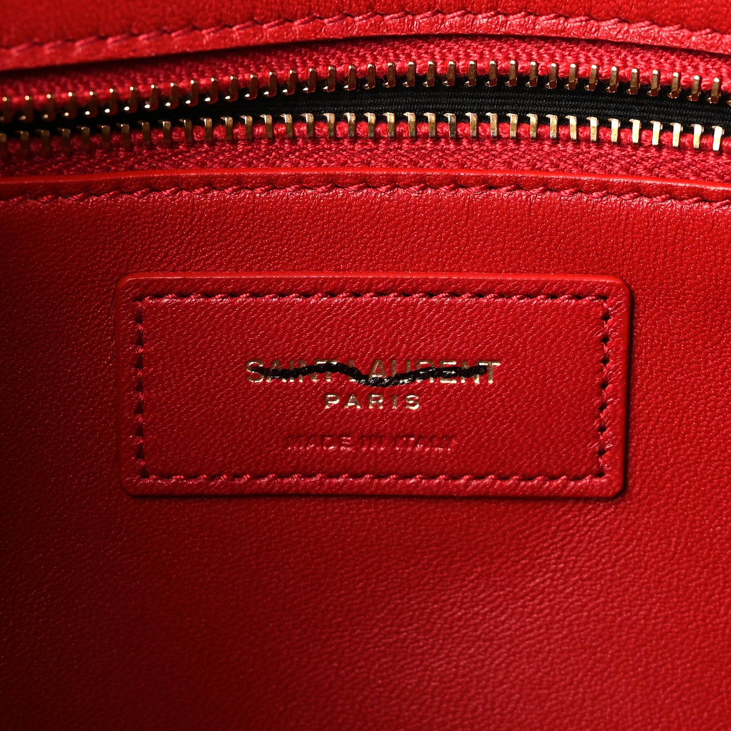 Smooth Calfskin Le Maillon Satchel Rouge Eros