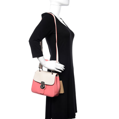 Burberry Trench Calfskin Small DK88 Top Handle Bag Sugar Pink Natural 2 of 10