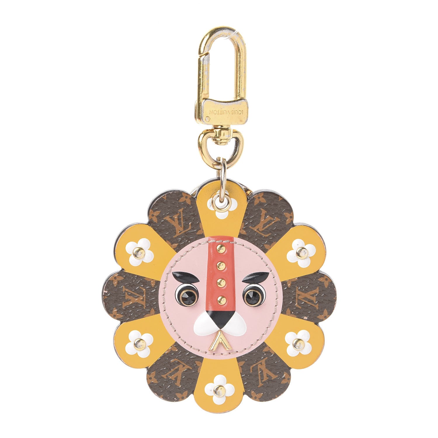 Louis Vuitton Monogram Fun Face Lion Bag Charm 1 of 3