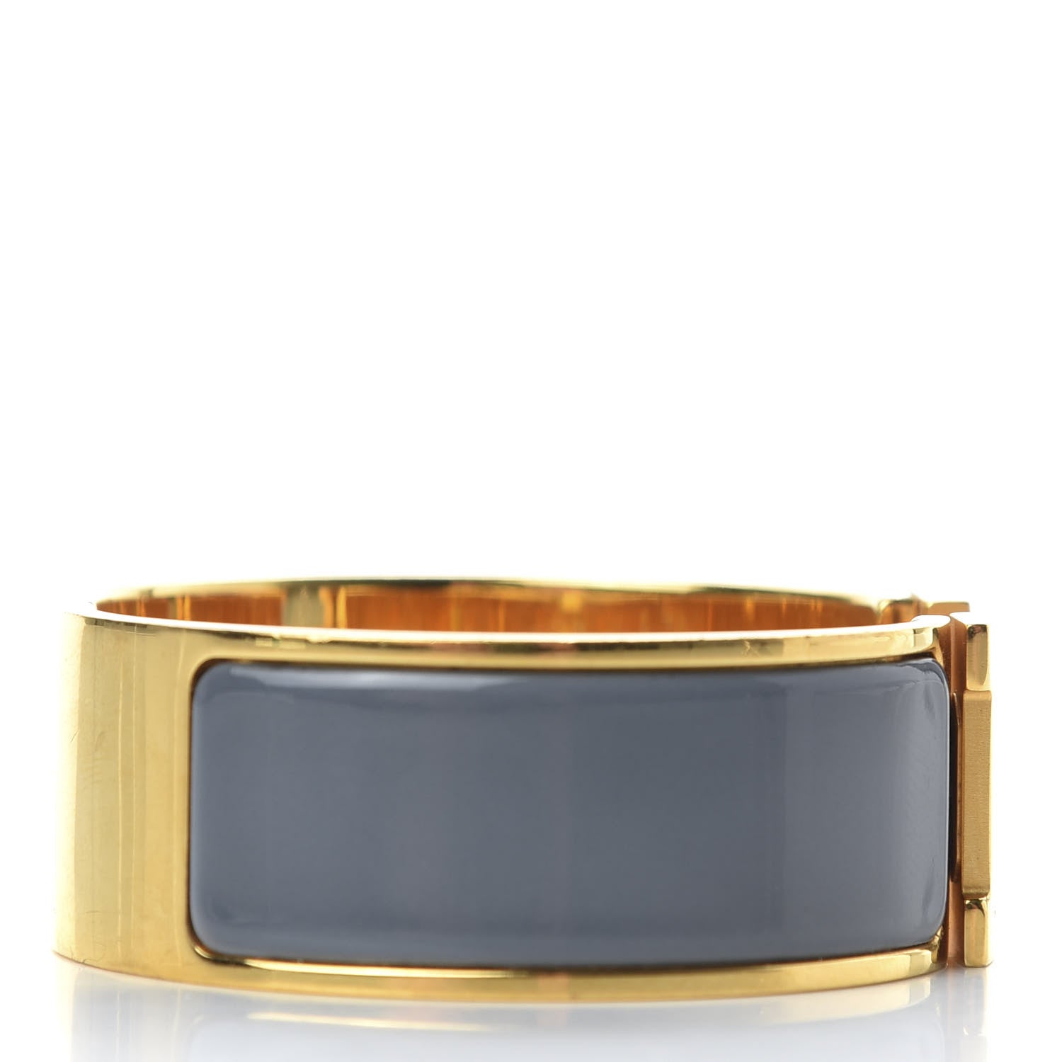 Hermes Enamel Wide Clic Clac H Bracelet PM Slate 6 of 6