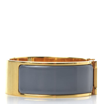 Hermes Enamel Wide Clic Clac H Bracelet PM Slate 6 of 6