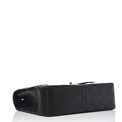 Chanel Caviar Quilted Jumbo Single Flap Black 4 of 9