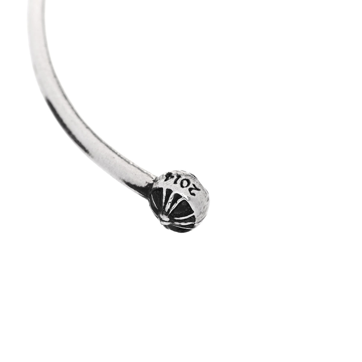 Chrome Hearts Sterling Silver Skinny Multi Cross Cuff Bracelet 3 of 4