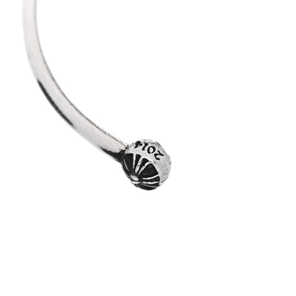 Chrome Hearts Sterling Silver Skinny Multi Cross Cuff Bracelet 3 of 4