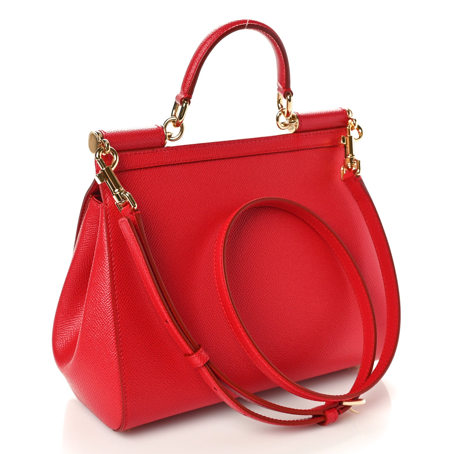 Dolce & Gabbana DOLCE GABBANA Dauphine Medium Miss Sicily Satchel Dark Red 3 of 9